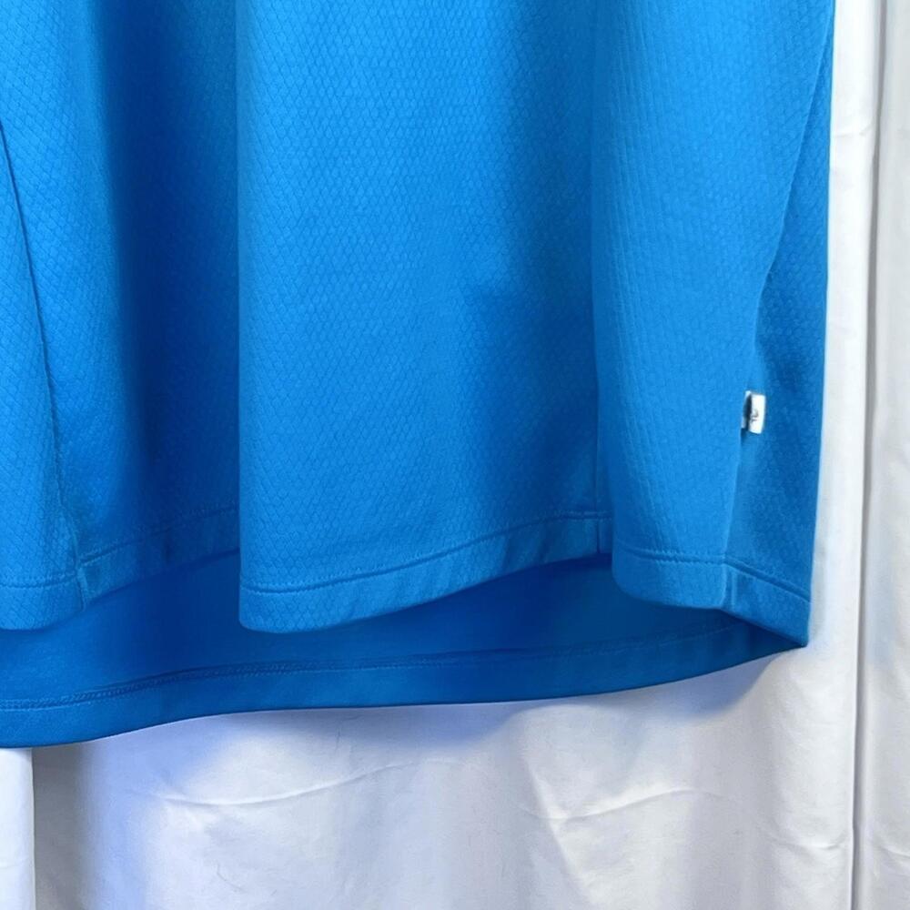 Lady Hagen Golf Women's V-Neck Collared Athletic S/s Active XL Turquoise EUC - Picture 4 of 9